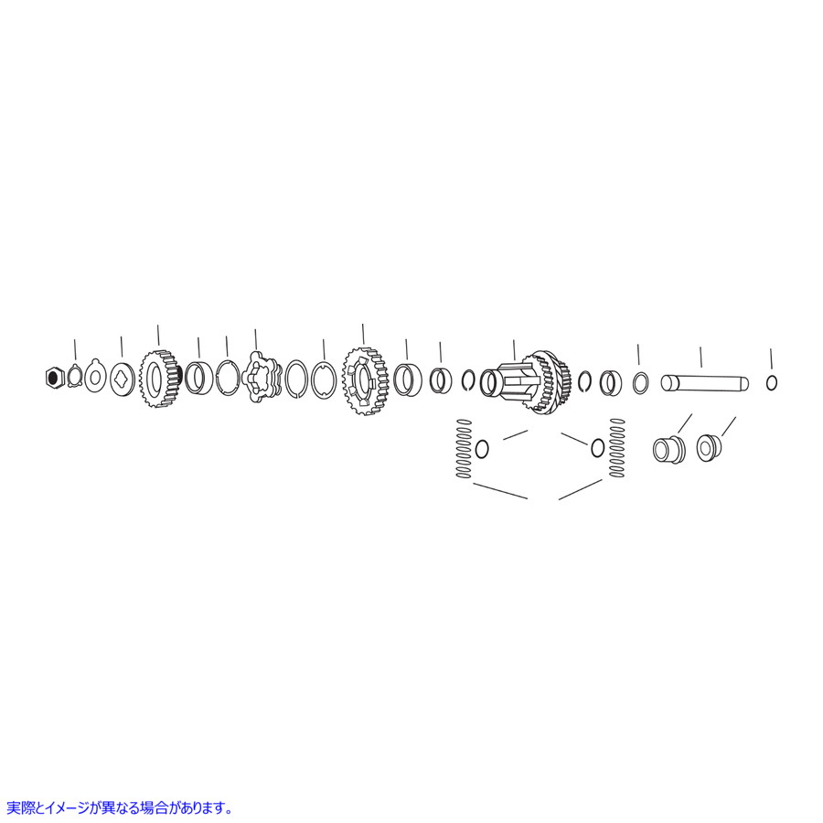 取寄せ カウンターシャフトクラッチギア - 1速と2速 アンドリュース Countershaft Clutch Gear - 1st and 2nd Gear 205120 DS199420