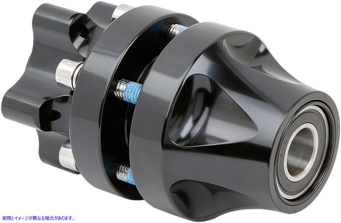 取寄せ ハブ - カートリッジ - フロント/シングルディスク - ブラック - 08-25 ソフテイル アレンネス Hub - Cartridge - Front/Single Disc - Black - '08-'25 Softail 71-612 02130812