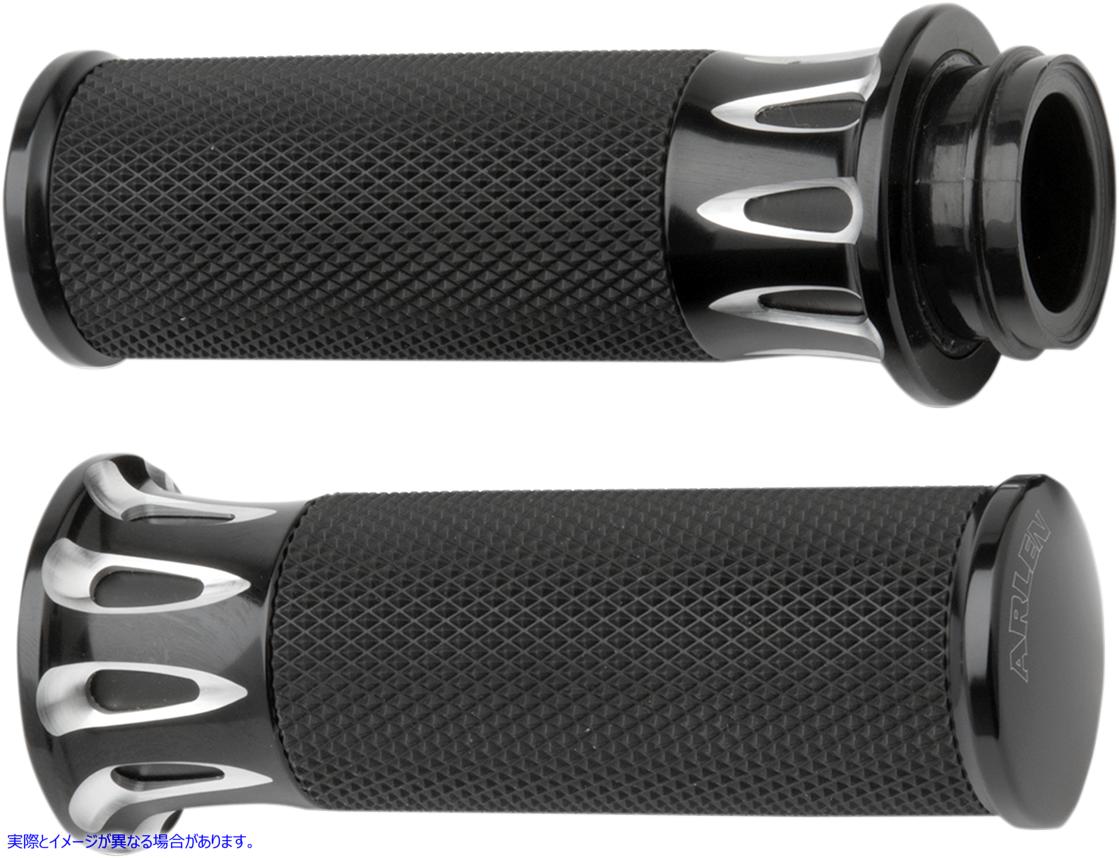 取寄せ フュージョン ディープカットグリップ - TBW - ブラック アレンネス Fusion Deep Cut Grips - TBW - Black 07-319 06301036