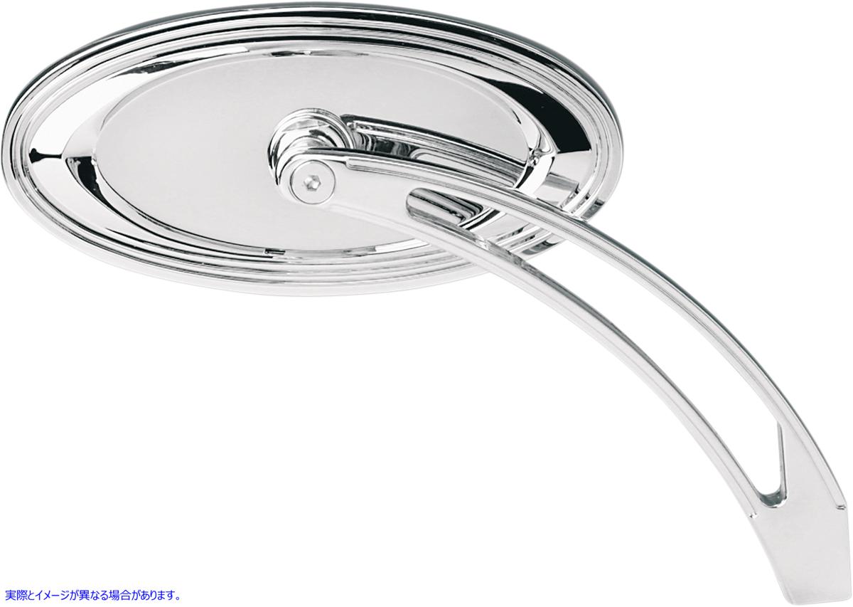 取寄せ ミラー - サイドビュー - 段付き - オーバル - クローム アレンネス Mirror - Side View - Stepped - Oval - Chrome 13-044 06400028