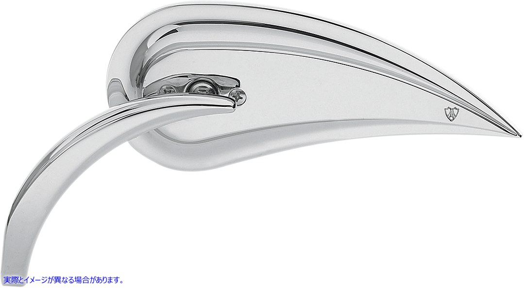 取寄せ ミラー - Rad III - サイドビュー - ティアドロップ - クローム - 左 アレンネス Mirror - Rad III - Side View - Teardrop - Chrome - Left 13-090 06400322