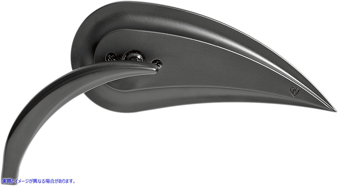 取寄せ ミラー - Rad III - サイドビュー - ティアドロップ - ブラック - 左 アレンネス Mirror - Rad III - Side View - Teardrop - Black - Left 13-092 06400324