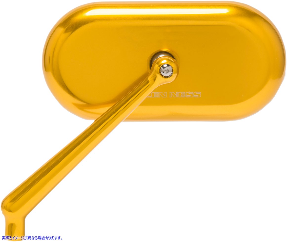 取寄せ ミラー - サイドビュー - オーバル - ゴールド - 左 アレンネス Mirror - Side View - Oval - Gold - Left 13-175 06401397