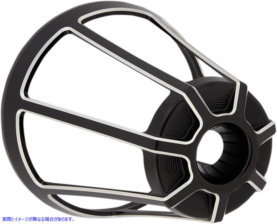 取寄せ モンスターサッカー エアクリーナーカバー - ベベル - ブラック アレンネス Monster Sucker Air Cleaner Cover - Beveled - Black 81-104 10140252