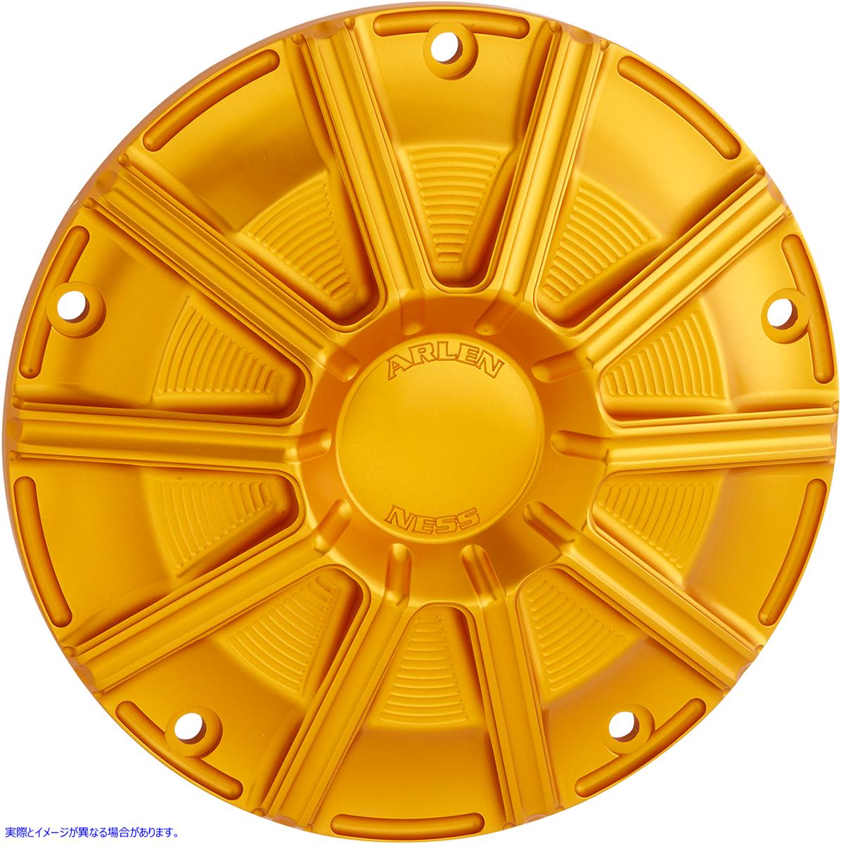 取寄せ 10ゲージダービーカバー - ゴールド - ツーリング/トライク アレンネス 10-Gauge Derby Cover - Gold - Touring/Trike 700-004 11070649