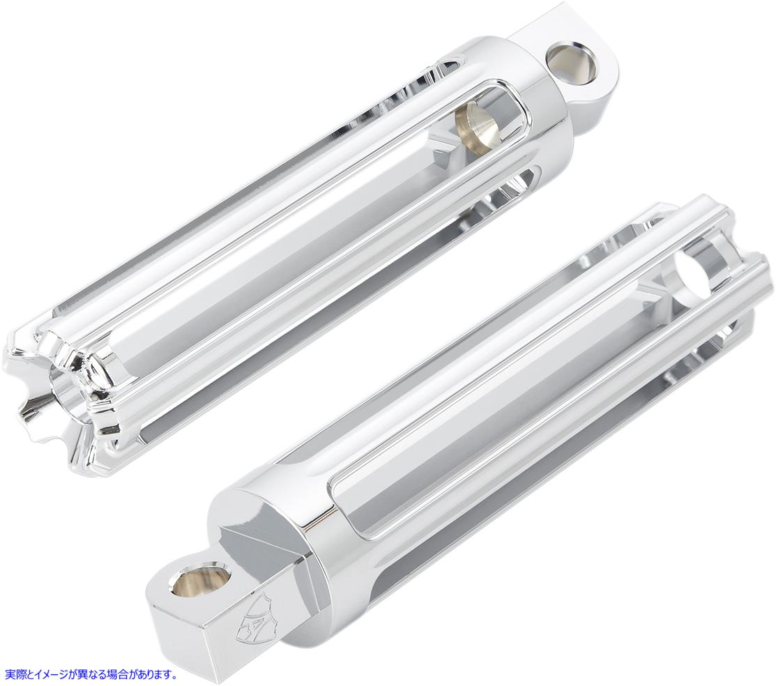 取寄せ フットペグ - 10ゲージ - クローム アレンネス Footpegs - 10 Gauge - Chrome 06-104 16201463