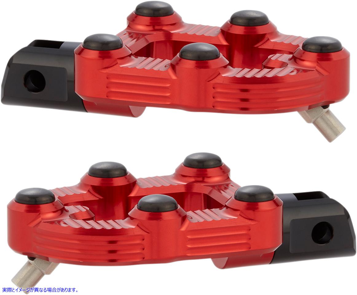 取寄せ MX フットペグ - ドライバー - レッド アレンネス MX Footepgs - Driver - Red 07-946 16201963
