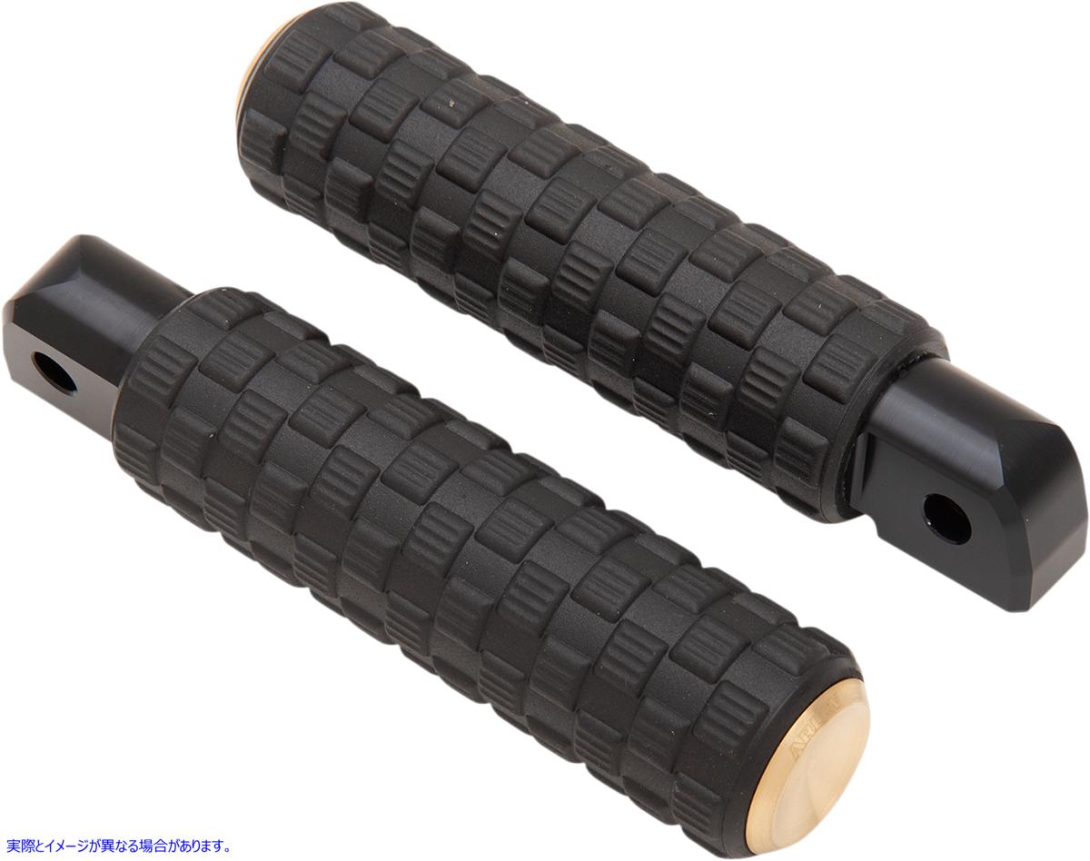 取寄せ パッセンジャー用 AirTrax フットペグ - 真鍮製 - FL/FX 18-24 アレンネス Passenger AirTrax Footpegs - Brass - FL/FX '18-'24 07-968 16201987