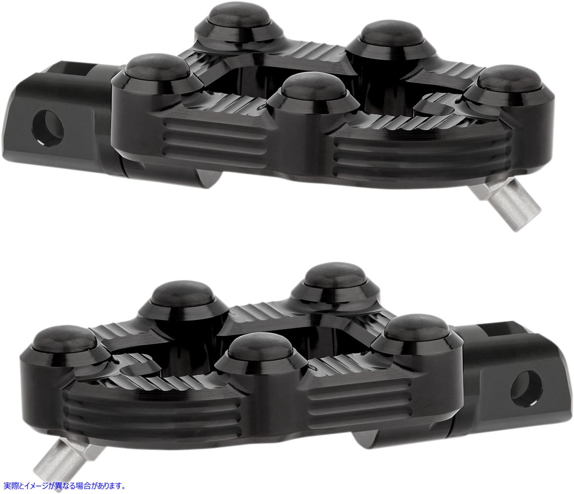 取寄せ MX フットペグ - 運転席/助手席 - ブラック アレンネス MX Footepgs - Driver/Passenger - Black 07-904 16202000