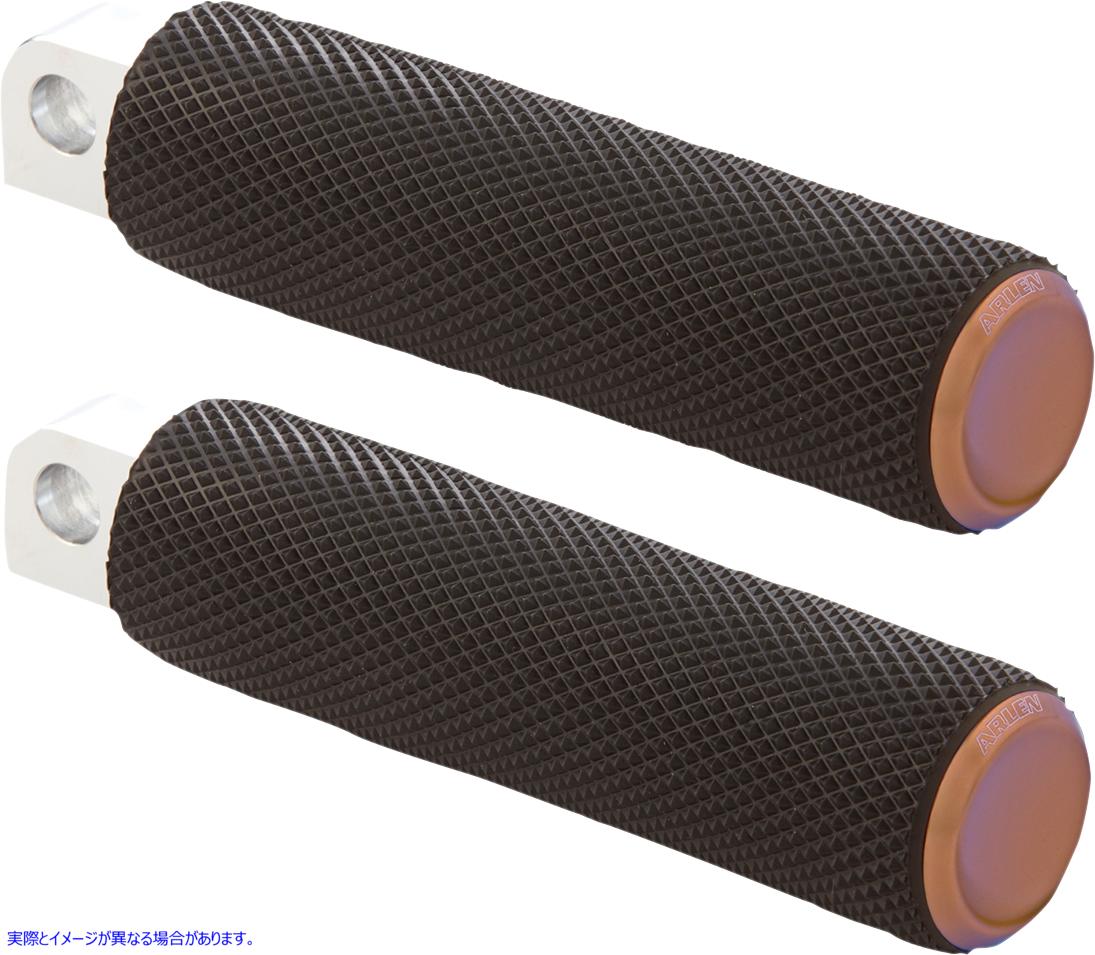 取寄せ ローレットフットペグ - オスマウント - チタン アレンネス Knurled Footpegs - Male Mount - Titanium 07-905 16202156