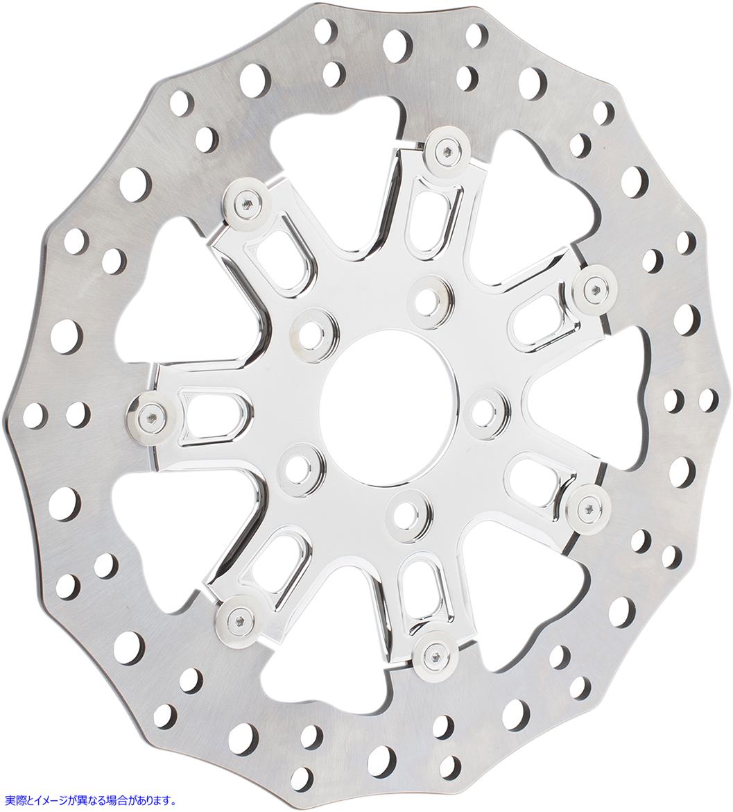 取寄せ フロントローター - 7バルブ - 11.8インチ - クローム アレンネス Front Rotor - 7 Valve - 11.8 - Chrome 33-10302-202 17103320