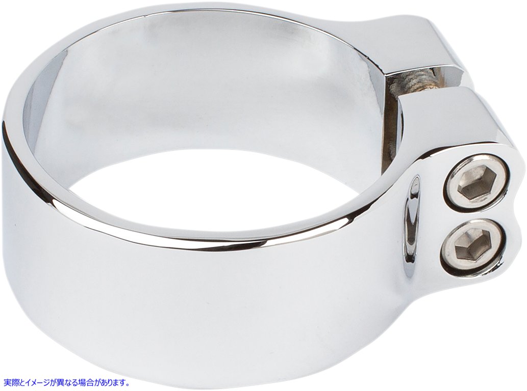 取寄せ スーパークランプ エキゾーストクランプ - クローム - 2-1/2インチ アレンネス Super Clamp Exhaust Clamp - Chrome - 2-1/2 05-943 18611223
