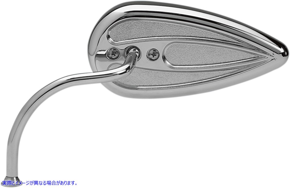 取寄せ ミラー - サイドビュー - ティアドロップ - クローム - 左 アレンネス Mirror - Side View - Teardrop - Chrome - Left 13-035 19012241