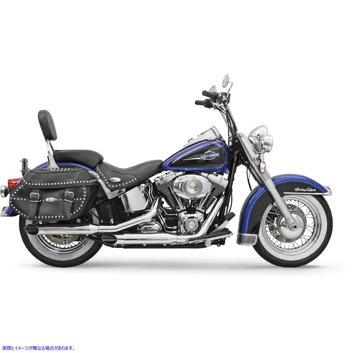 取寄せ 3インチマフラー - クローム - ボローニャ - ソフテイル 07-17 バッサーニエキゾースト 3 Mufflers - Chrome - Bologna - Softail '07-'17 12117F 18010433