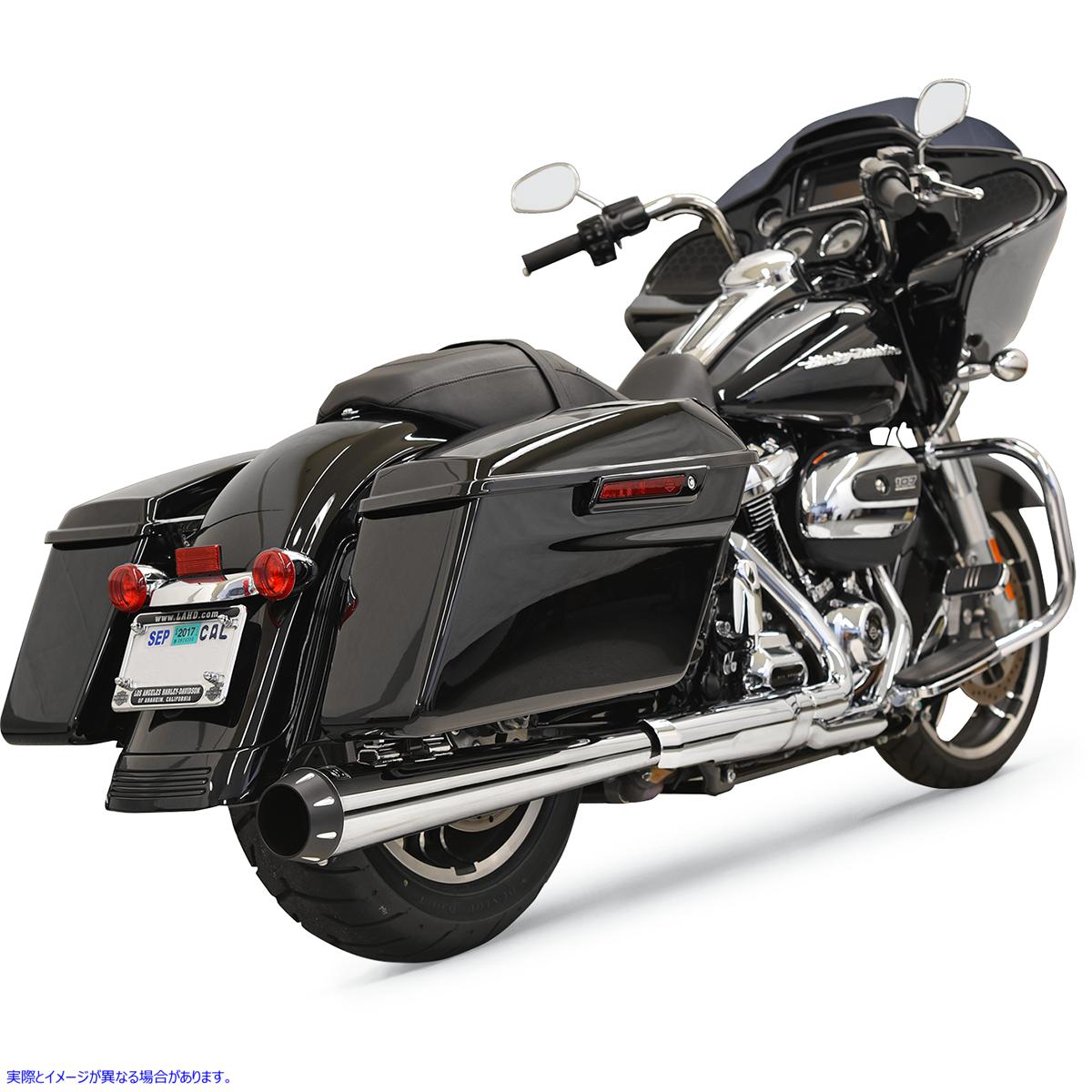 取寄せ 2:1 マフラー - クローム - メガホン バッサーニエキゾースト 2:1 Muffler - Chrome - Megaphone 1F17R 18011159