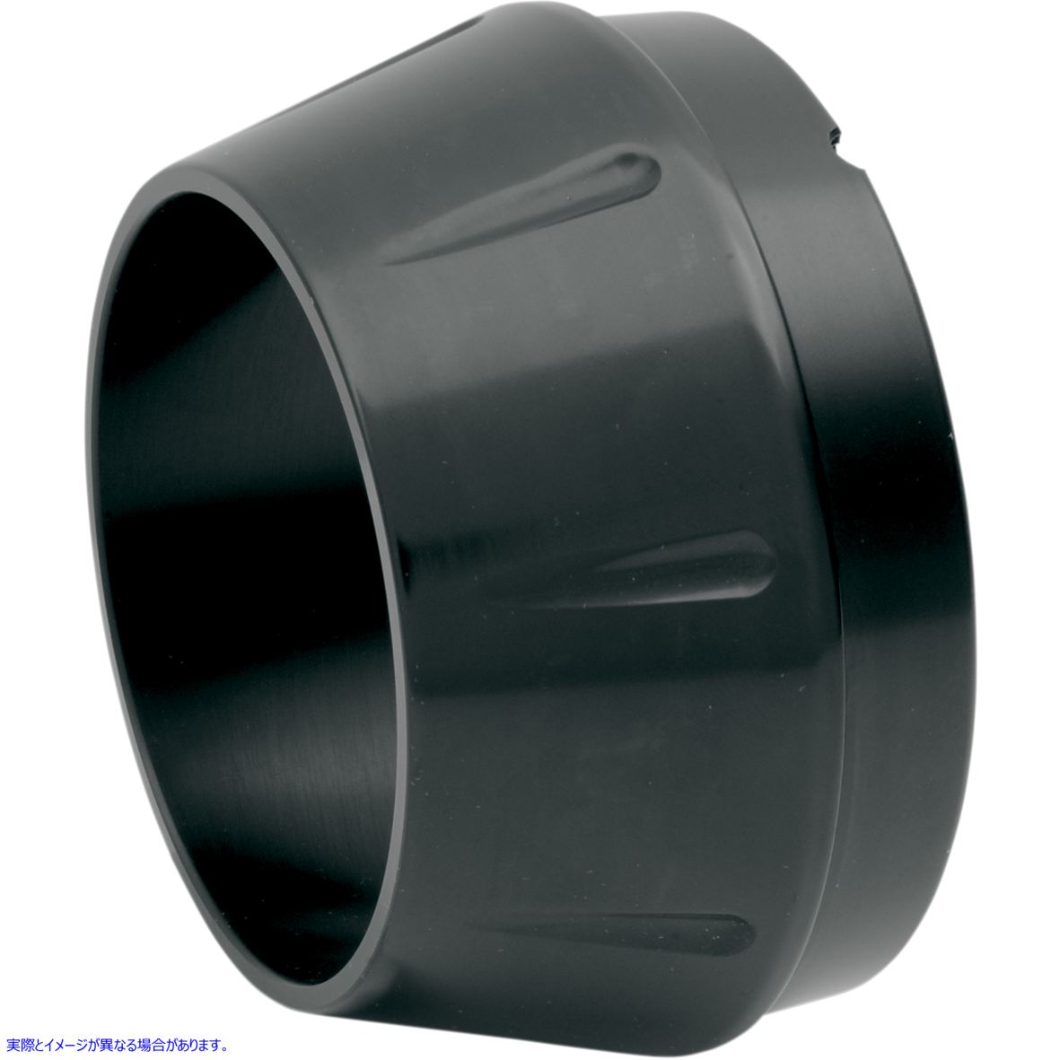 取寄せ エンドキャップ - ブラック - ショートメガホン バッサーニエキゾースト End Cap - Black - Short Megaphone ENDCAP-SMB 18600497