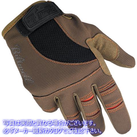 取寄せ モトグローブ - ブラウン/オレンジ - XS ビルトウェル Moto Gloves - Brown/Orange - XS 1501-0206-001 33012665