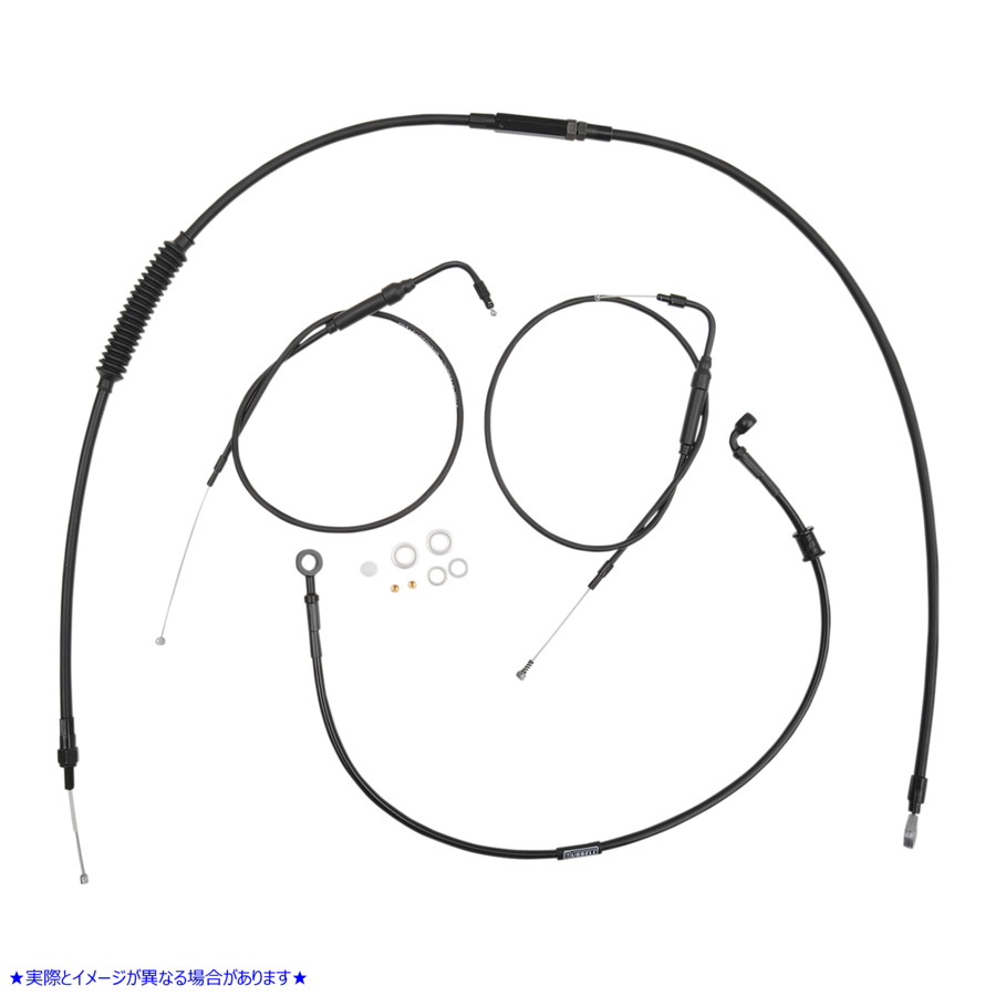 取寄せ クラブマンハンドルバー用ハンドルバーケーブルとブレーキラインキット バーリーブランド Handlebar Cable and Brake Line Kit for Clubman Handlebars B30-1097 06100749