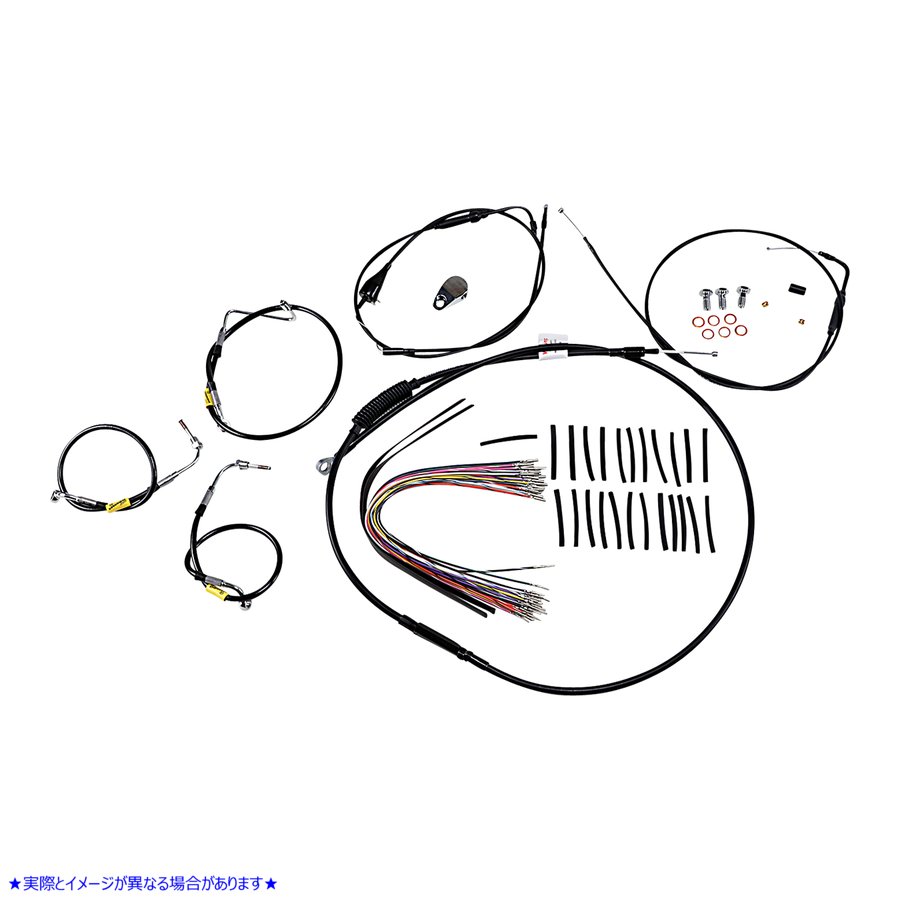 取寄せ バガーバーハンドルバー付き初期ツーリングバイク用コントロールキット - 13インチ - ブラック バーリーブランド Control Kit for Early Touring Bikes with Bagger Bar Handlebars - 13 - Black B30-1294 06620582