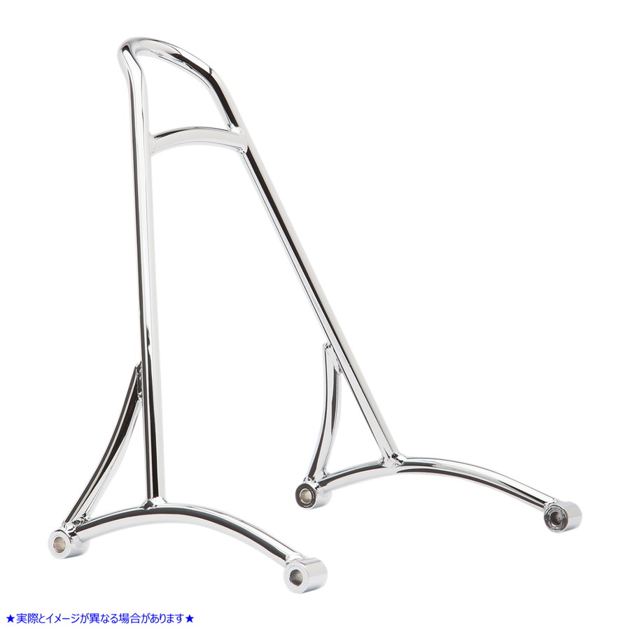 取寄せ シシーバー - ショート - クローム - ダイナ バーリーブランド Sissy Bar - Short - Chrome - Dyna B13-1504C 15010588