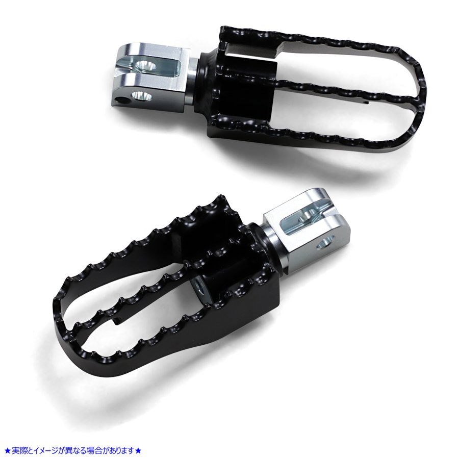 取寄せ MX フットペグ - パッセンジャー - ブラック/クローム バーリーブランド MX Footpegs - Passenger - Black/Chrome B13-1008B 16201932