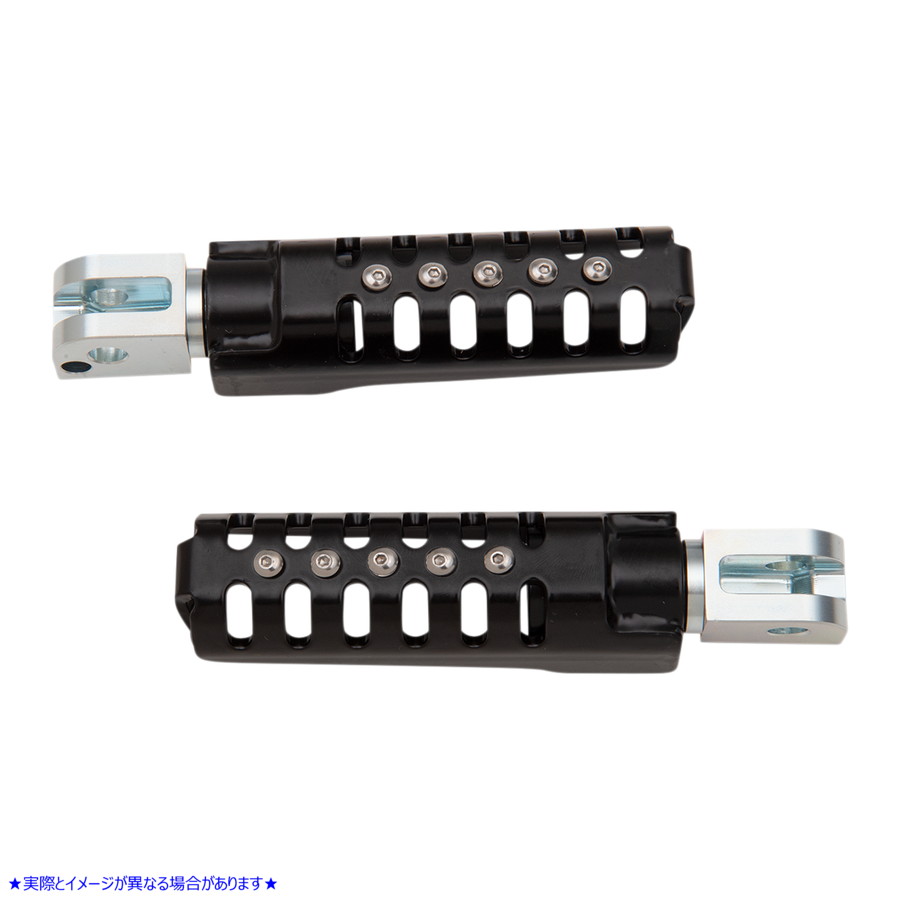 取寄せ レイザーバック パッセンジャーフットペグ - ブラック バーリーブランド Razorback Passenger Footpegs - Black B13-1012B 16201934
