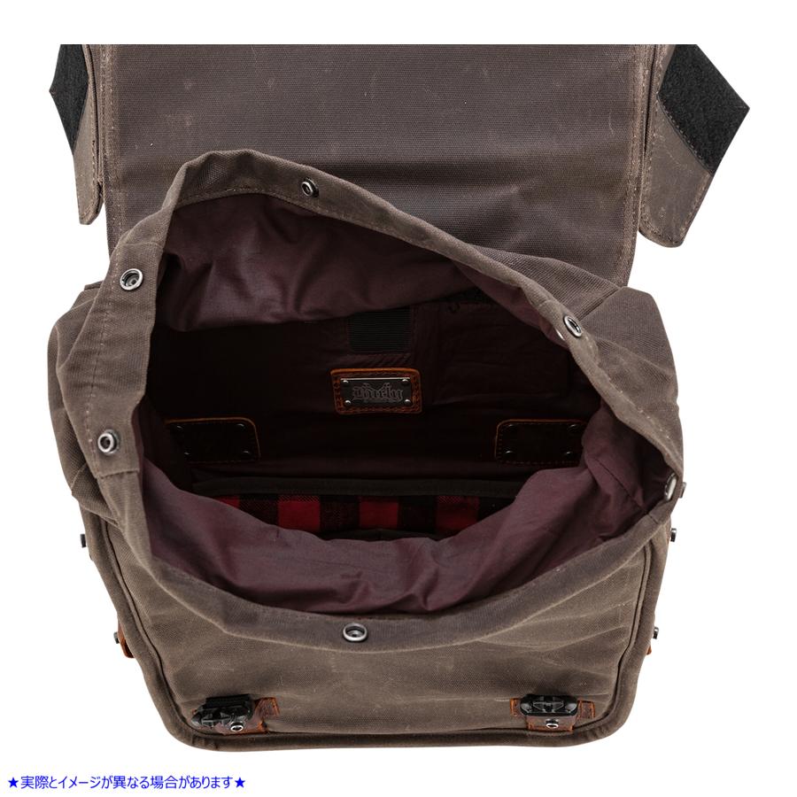 取寄せ スローオーバーサドルバッグ - ダークオーク バーリーブランド Throw-Over Saddlebag - Dark Oak B15-1002D 35011420