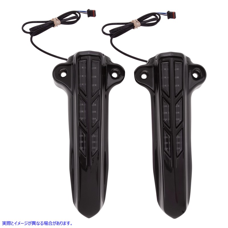 取寄せ Forkini 下腿カバー - グロスブラック - LEDライト付き シロ CIRO Forkini Lower Leg Covers - Gloss Black - With LEDs 43003 04030137