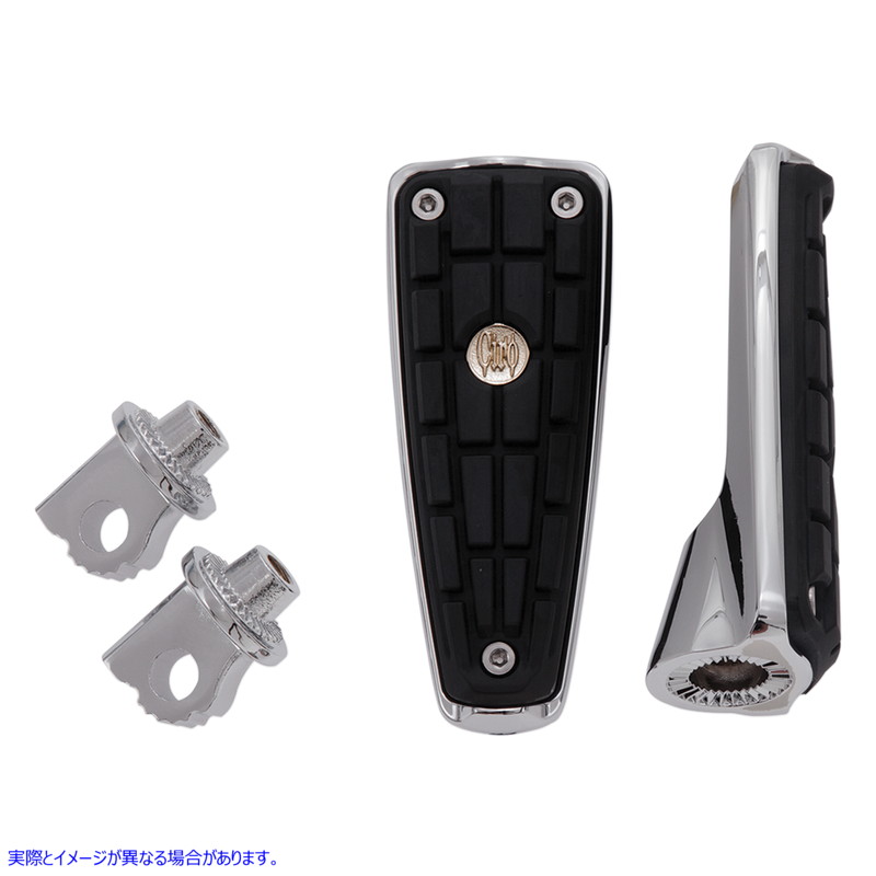 取寄せ CMX フットペグ - クローム - マウント付き シロ CIRO CMX Footpeg - Chrome - With Mount 61006 16201480