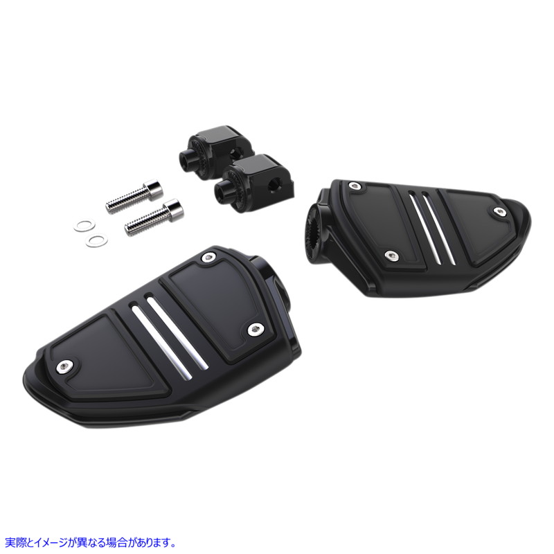 取寄せ ツインレールフットペグ - マウント付き - ブラック - ソフテイル シロ CIRO Twin Rail Footpeg - With Mount - Black - Softail 61426 16201866