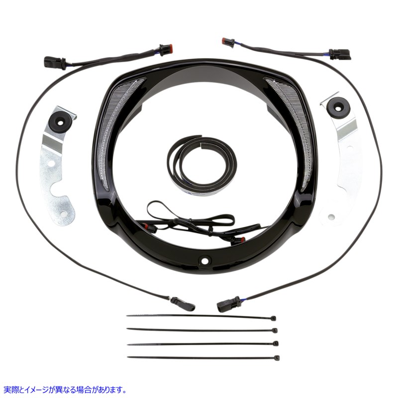 取寄せ ヘッドライトベゼル - ブラック シロ CIRO Headlight Bezel - Black 45206 20402763