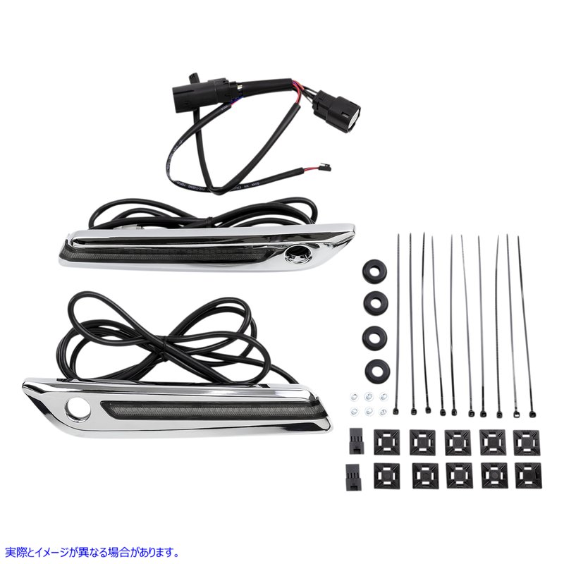 取寄せ ヒンジカバー - スモーク/クローム シロ CIRO Hinge Covers - Smoke/Chrome 40070 35011821