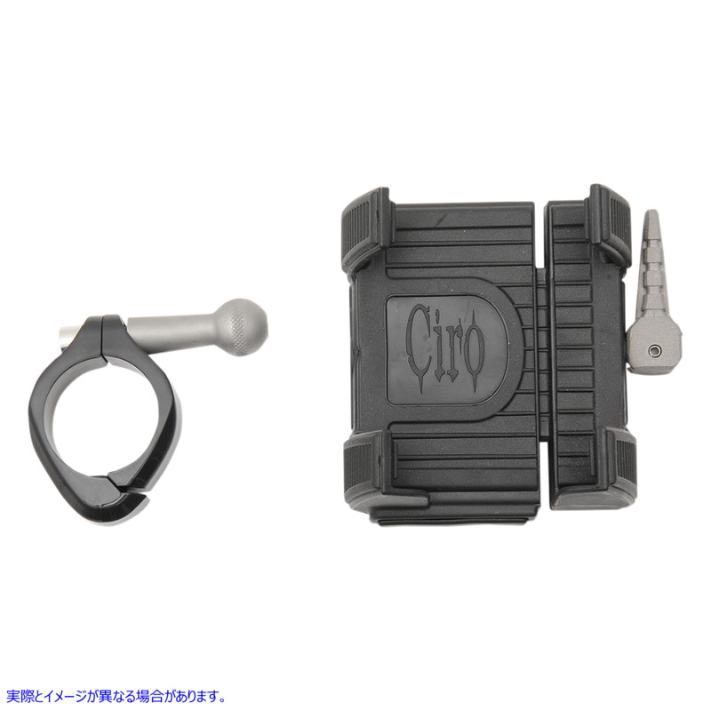 取寄せ スマートフォン/GPSホルダー - 充電器なし - ブラック シロ CIRO Smartphone/GPS Holder - w/o Charger - Black 50315 44020603