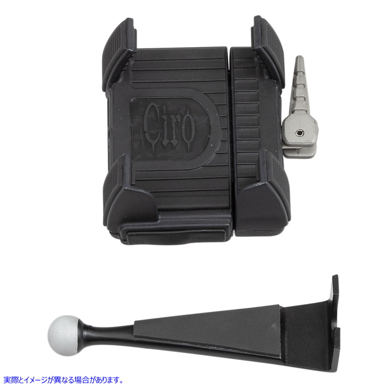 取寄せ スマートフォン/GPSホルダー - 充電器なし - ブラック シロ CIRO Smartphone/GPS Holder - w/o Charger - Black 50316 44020604