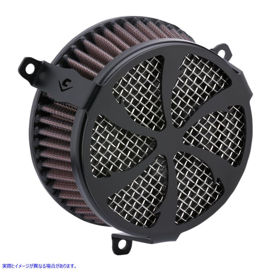 取寄せ エアクリーナーキット - ブラック コブラ Air Cleaner Kit - Black 606-0104-01B 10102293