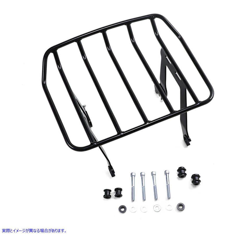 取寄せ 取り外し可能なソロラック - FLHC - ブラック コブラ Detachable Solo Rack - FLHC - Black 602-2614B 15100488