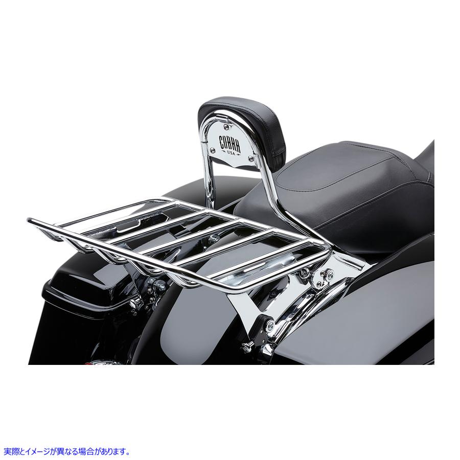 取寄せ 取り外し可能な荷物ラック - クローム コブラ Detachable Luggage Rack - Chrome 602-2601 15100841