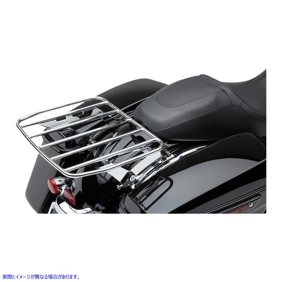 取寄せ 取り外し可能なフラットラック - クローム コブラ Detachable Flat Rack - Chrome 602-2801 15100843