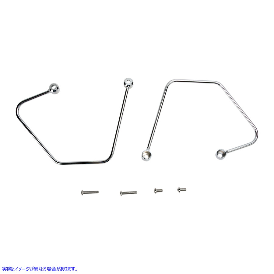取寄せ サドルバッグサポート - クローム - Honda CMX コブラ Saddlebag Supports - Chrome - Honda CMX 02-6105 35010550