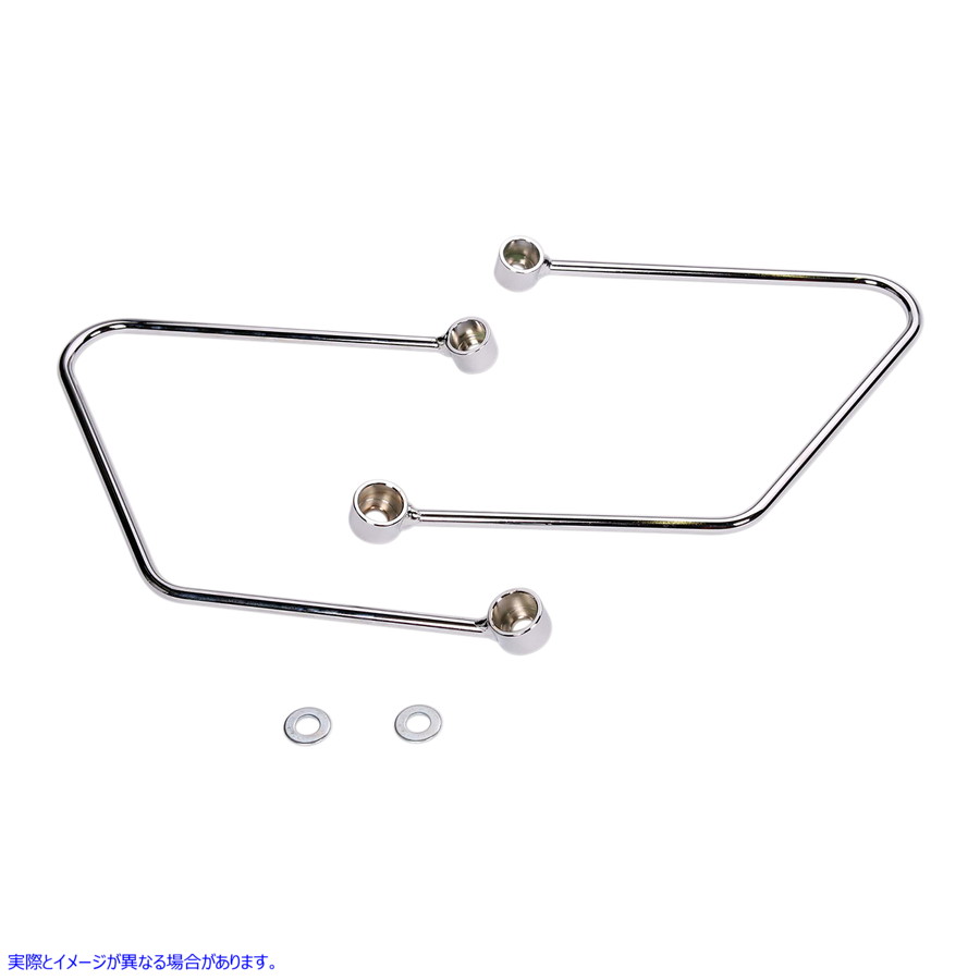 取寄せ サドルバッグサポート - クローム - Honda VT コブラ Saddlebag Supports - Chrome - Honda VT 02-6115 BLV26115