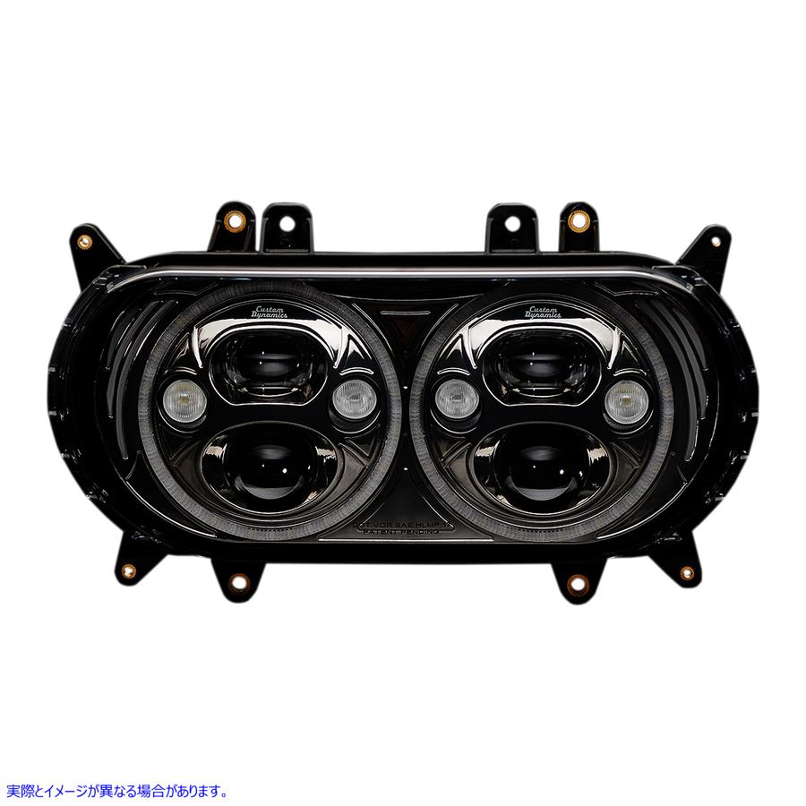取寄せ TrubeamRLEDヘッドランプ カスタムダイナミクス Headlight - Black - FLTR CDTB-RG-15-B 20011544