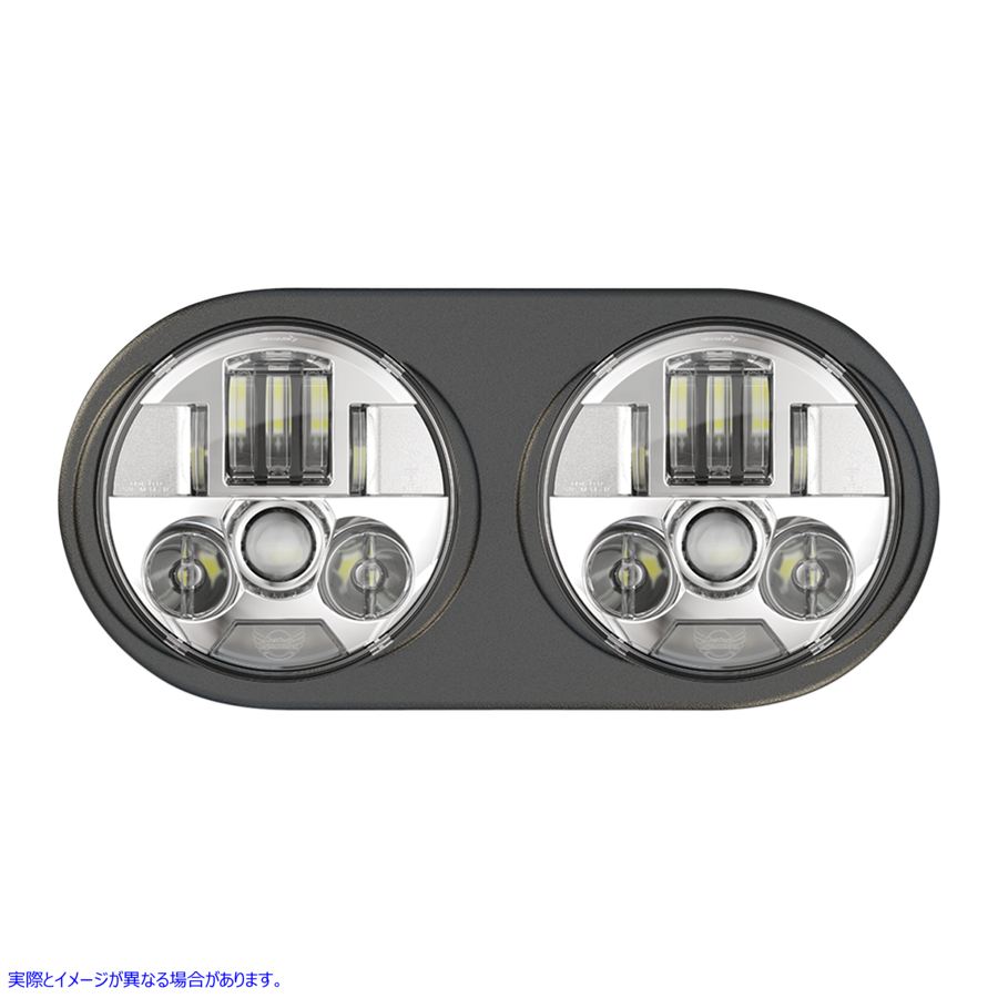 取寄せ ProbeamRLEDヘッドランプアセンブリ カスタムダイナミクス ProBeamR LED Headlamps - FLTR - Chrome PB-RG13-C 20011835