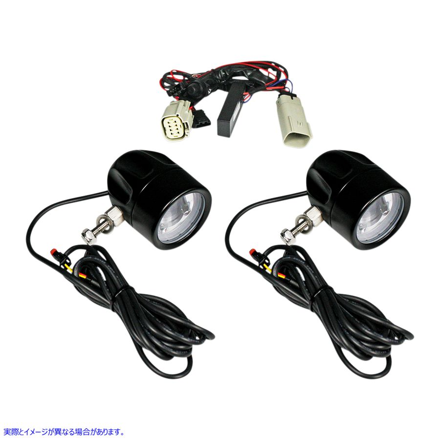 取寄せ LEDフォグランプ - トライク - ブラック カスタムダイナミクス LED Fog Light - Trike - Black PB-FOG-TKE-B 20012203