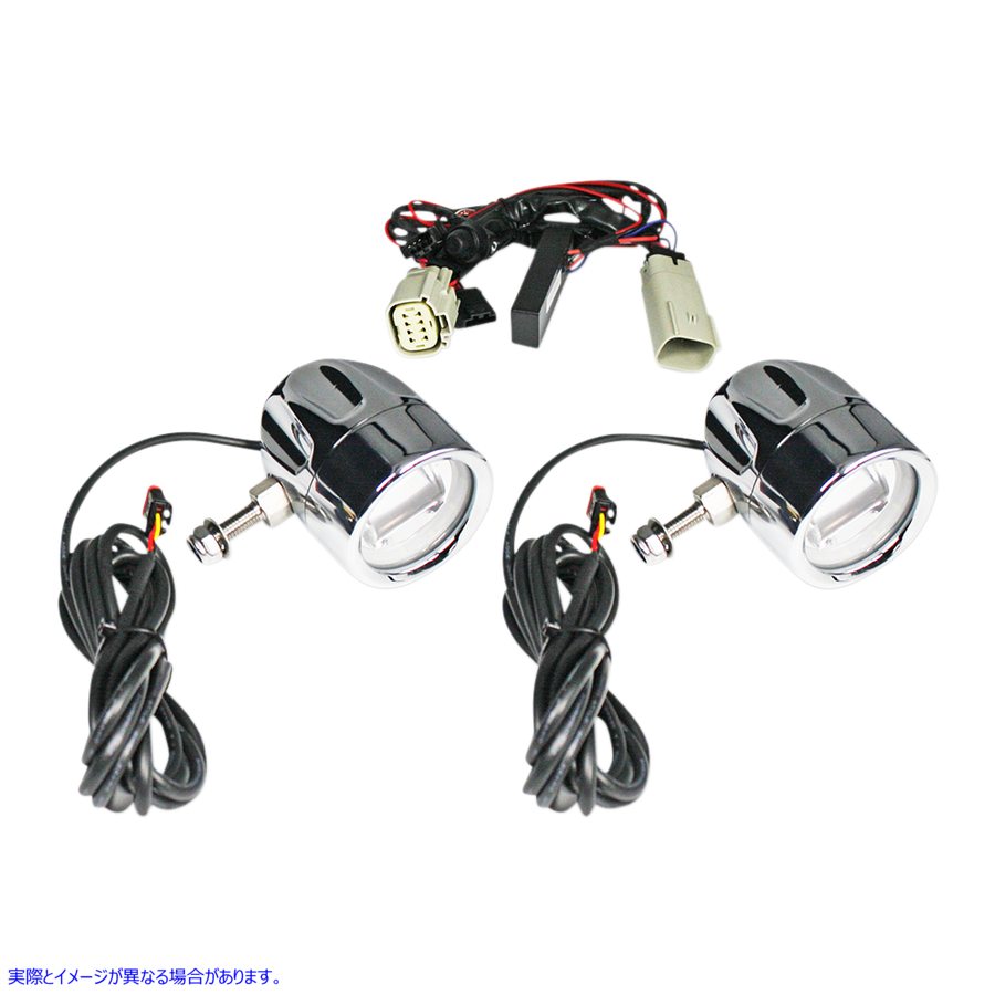 取寄せ LEDフォグランプ - トライク - クローム カスタムダイナミクス LED Fog Light - Trike - Chrome PB-FOG-TKE-C 20012204