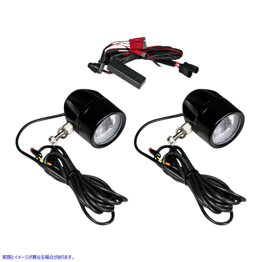 取寄せ LEDフォグランプ - ユニバーサル - ブラック カスタムダイナミクス LED Fog Light - Universal - Black PB-FOG-UNV-B 20012207