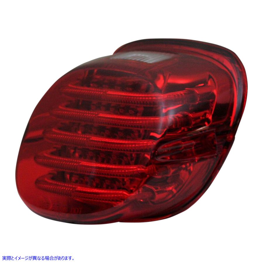 取寄せ テールライト - ナンバープレート照明ウィンドウ付き - 赤 カスタムダイナミクス Taillight - with License Plate Illumination Window - Red PB-TL-LPW-R 20101362