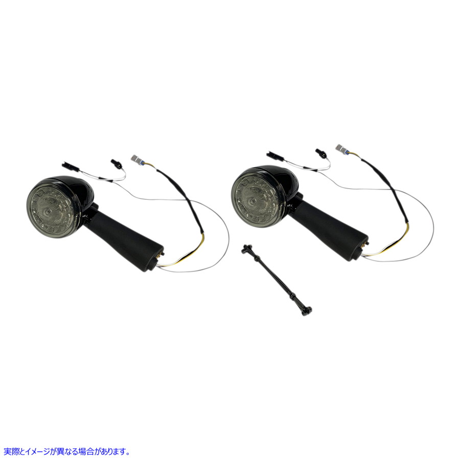 取寄せ リアLEDターンシグナルリングズ - スモーク - スカウト カスタムダイナミクス Rear LED Turn Signal Ringz - Smoke - Scout PB-SCOUT-RR-BS 20201912