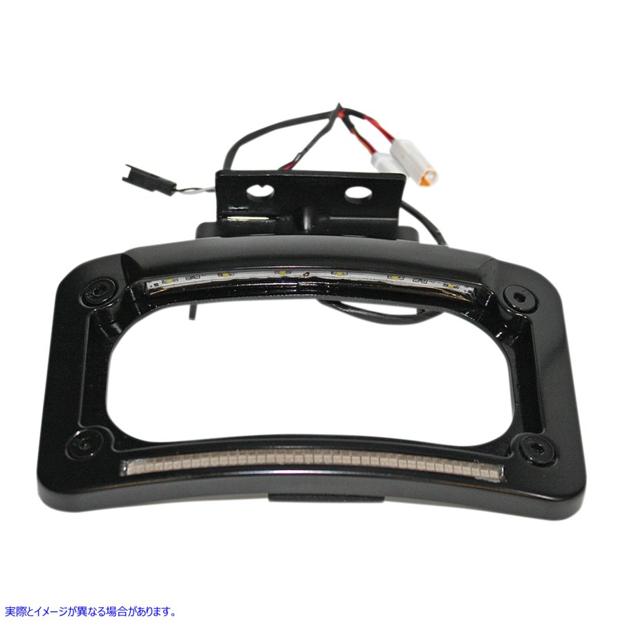 取寄せ デュアルLEDライセンスプレートフレーム - インド製 - ブラック カスタムダイナミクス Dual-LED License Place Frame - Indian - Black CD-LP-IND-B 20301433