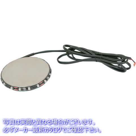 取寄せ MagicflexR2 ホイールライト - クローム/ブルー カスタムダイナミクス MagicflexR2 Wheel Light - Chrome/Blue M215BLUEC 20401609