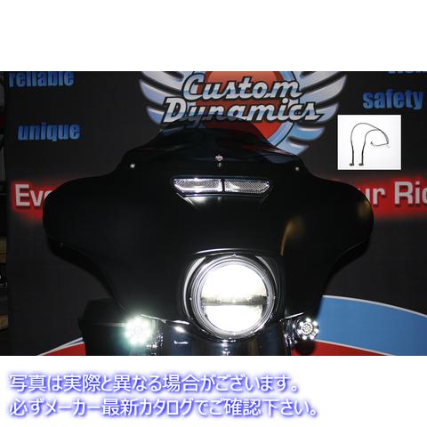 取寄せ フェアリングベントトリムLEDライト カスタムダイナミクス Fairing Vent Trim LED Light HD-VENT-LED-WHT 20401852